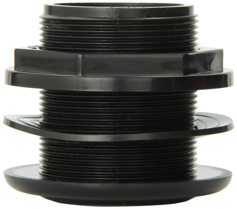 Lifegard Aquatics Standard Threaded Bulkhead Kit for Fish 1.5″, Black
