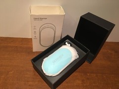 **KARECEL RECHARGABLE HAND WARMER & CHARGING POWERBANK 5200 mAh WHITE/AQUA TEAL