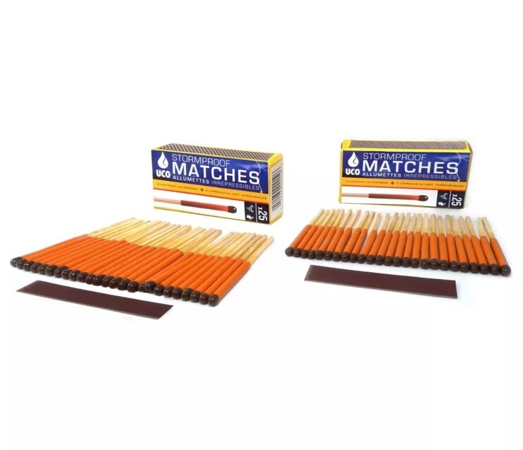 UCO Stormproof Matches – 2 Boxes of 25