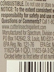 2 Cutter Skinsations Mosquito Insect Repellent Pump Spray Aloe Vitamin E 7.5 oz