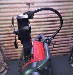 Mr. Heater «Buddy» Single Tank Wood Stove, Heat Powered Fan Mount. Custom Built.