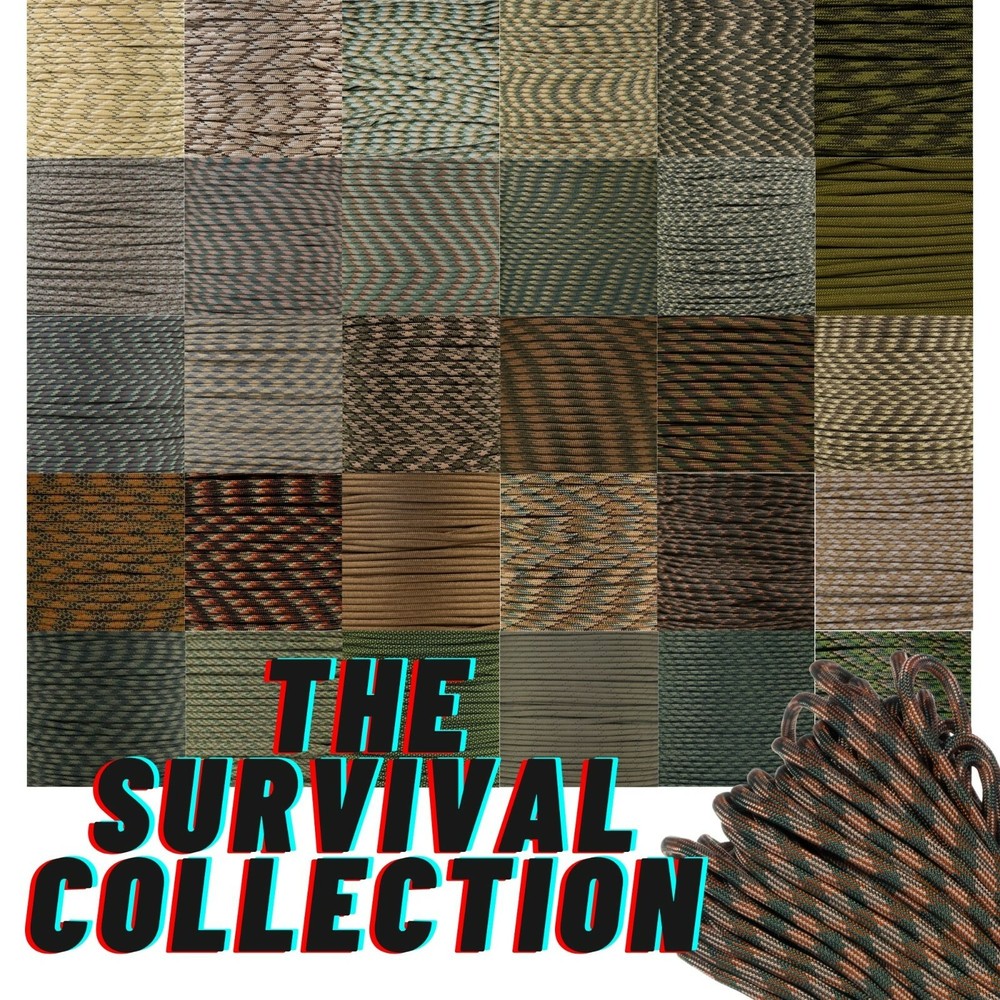 Paracord Planet | Survival 550 Paracord Type III | 10-foot Hank | Variety of 30