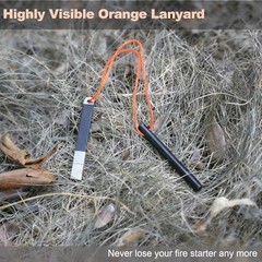 4 Portable Pocket Waterproof Ferrocerium Ferro Rod Fire Starter Survival Tool…