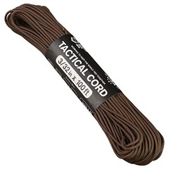 275 Tactical Paracord 100 Feet 4-Strand Core Nylon Parachute Cord Brown