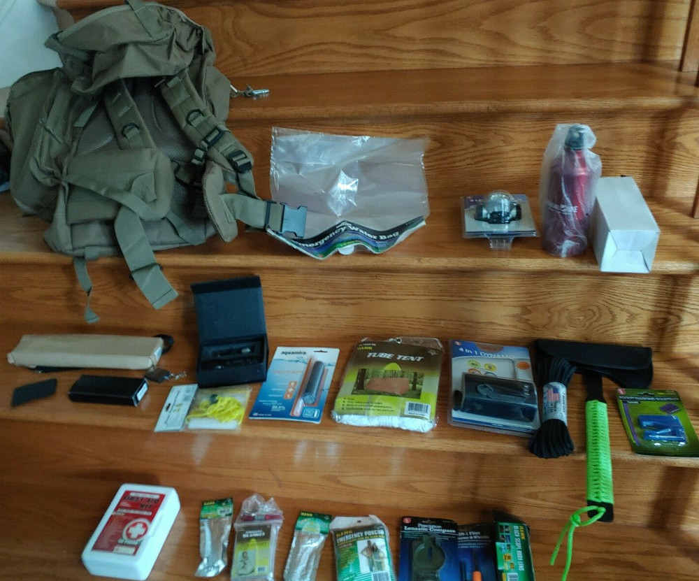 Survival First Aid Kit Emergency Gear Set Camping Wilderness Tactical Backpack