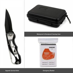 14 in 1 Outdoor Emergency Survival And Safety Gear Kit Camping Tactical Tools