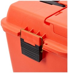 Plano Extra Large Dry Storage Box with Tray Orange One Size, Multi