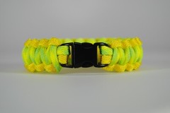 550 Paracord Survival Bracelet Cobra Yellow/Dayglow «Made in the USA»