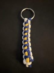 ⚾️Handmade Paracord Keychain Milwaukee Brewers, White Blue And Yellow As Pics 🤩