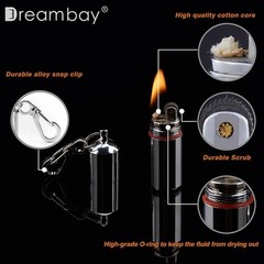 2 Pcs EDC Peanut Waterproof Keychain Lighter for Fire Starter Emergency Survival