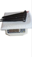 Hikemax 4 Pack Plastic Tent Stakes – 10×1″ Total Inch Heavy Duty Stakes