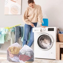 2pcs Mesh Laundry Bags for 11.81 inches x 15.75 (two sizes), 2 Pcs