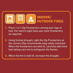 Zip Firestarters Premium All Purpose Wrapped Fire Starters 12 Pack