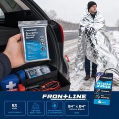 FRONTLINE Mylar Emergency Blankets 54″ x 84″ | Lightweight Thermal Survival Spac
