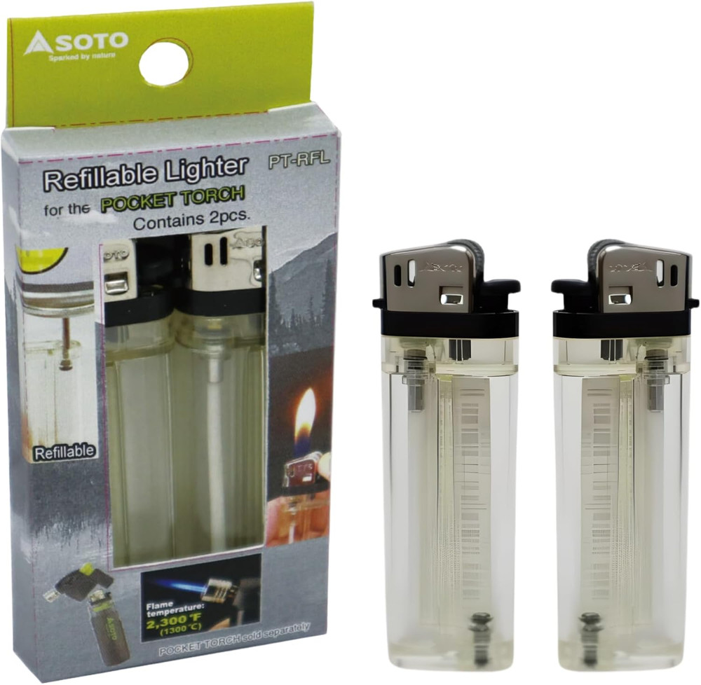 Pocket Torch – Refillable Lighters for Camping and Outdoor Use, Lighter Is Empty