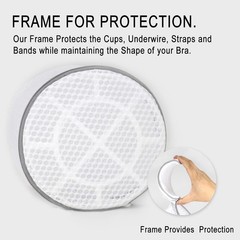 Muchfun 2Pcs Shoes Washing Machine Bag, Honeycomb Mesh 2Shoes White