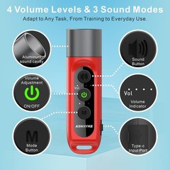 Electronic Whistle Highest Maximum Sound 125db Battery 1000mAh Blue for Coach…