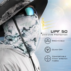 KastKing La Sal Neck Gaiter-UPF 50+ Balaclava One Size, A: Boulder Camo Ice