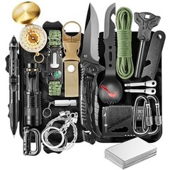 20-in-1 Survival Kit – Emergency Outdoor Gear, Compact Multi-Tool Set, Camping E