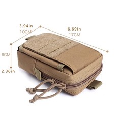1*Tactical Molle Pouch Multi-purpose Military Belt Waist Pack Bag Phone Pocket