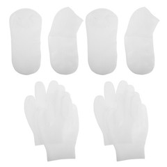 8 Pcs Silicone Foot Anti-cracking Covers Moisturizing Heel Socks for Women