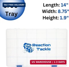 Reaction Tackle Tackle Box Trays, Utility Storage Boxes for Fishing Tackle, Lure
