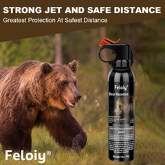 Feloiy Maximum Strength Bear Spray 11oz w/ Holster – Bear Repellent
