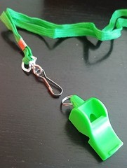 36pcs Plastic Whistles with Lanyard
