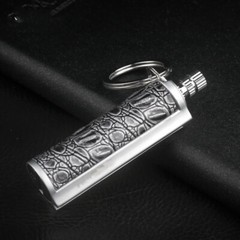Permanent Match Keychain Lighter,Keychain Flint Metal Matchstick Fire Starter