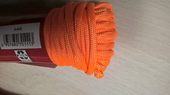 Hyper Tough 550 Paracord 2 Cords Polyester Blend Orange Rope 5/32″ x 50 Ft Each