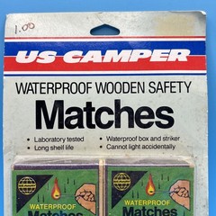 VTG NOS SEAWAY US Camper Waterproof Wood Matches – New, Never Opened – Australia