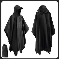 NEW Tactical Rain Poncho Army Military Poncho Shelter Ripstop Camping Waterproof