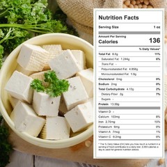 2.83oz (80g) Freeze Dried Tofu Cubes, 1cm Bite Size, Plant Based S, purple