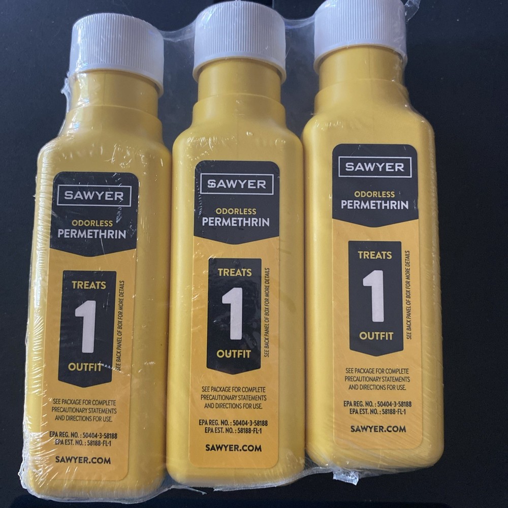 Odorless Insect Repellent for Clothing Gear & Tents Camp (4.5 fl oz) – LOT OF 3