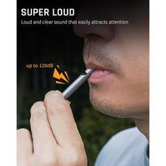 Titanium Emergency Safety Whistle 120dB Loud Outdoor Survival Whistle with