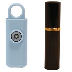 130 DB LED Strobe light Pull Pin Personal Alarm w/ Lipstick Pepper Spray Combo