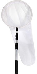 RESTCLOUD Large Insect and Butterfly Net with 14″ Ring, 36″ Handle, White