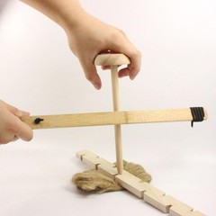 Outdoor Camping Primitive Fire Starter Tool Wood Bow Drill Survival Friction Kit