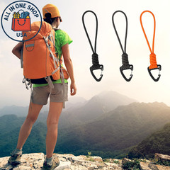 Paracord Keychain Carabiner Braided Lanyard Heavy Duty Key Ring Clips 3PCS