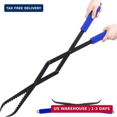 Firewood Tongs 28in Heavy Duty Fire Tongs for Fire Pit Bonfire Campfire Outdoor
