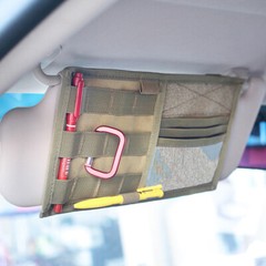Tactical Visor Organizer – MOLLE Adjustable Visor Organizer for Your Car