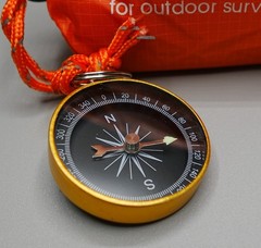 Emergency Sleeping Bag, Survival Bivvy, Hiking, Orange, Compass, Whistle