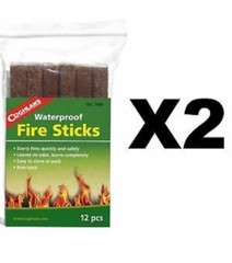 24 count – 2 PACK COGHLANS WATERPROOF FIRE STICKS #7940