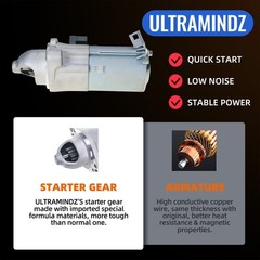 Ultramindz Starter For Honda Accord 2.4L 2013-2017 Auto Transmission Only Cr-V
