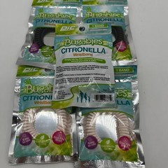 5x Bugables Mosquito Repellent Wrist or Ankle Band Reusable Deet Free Citronella
