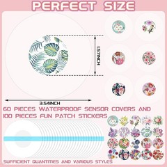 60 Set Include 60 Pcs Transparent Adhesive Patches 100 Pcs Waterproof Sticker…