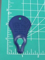 Lot of 3 Original TICK KEY Tick Removal Device Kids Adults Pets Blue & Red CSEA