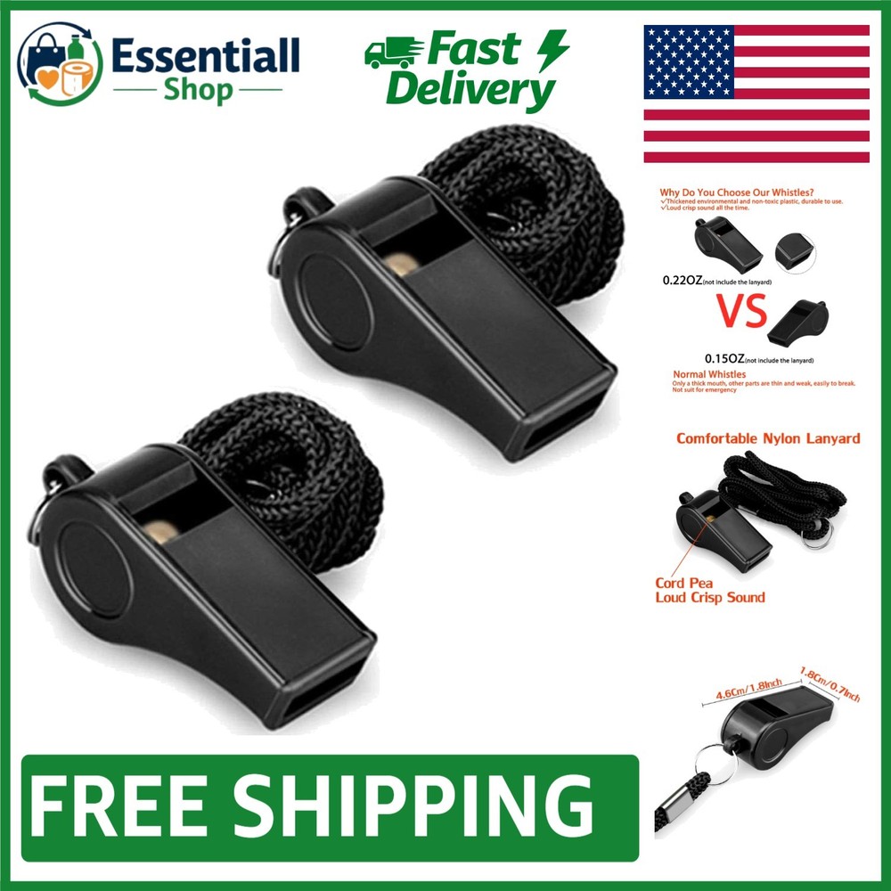 Durable Loud Whistles (120dB) with Lanyard – Perfect for Coaches & Emergencies