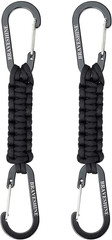 Paracord Keychain Carabiner Clip, D Ring Lanyard Hanger Stroller Hook for Water