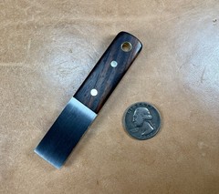 Bushcraft Striker Firesteel Scraper For Ferro Rod Carbon Steel Cocobolo Handle
